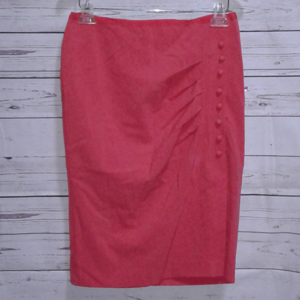 New York & Company Side Button Pencil Skirt - Picture 2 of 7